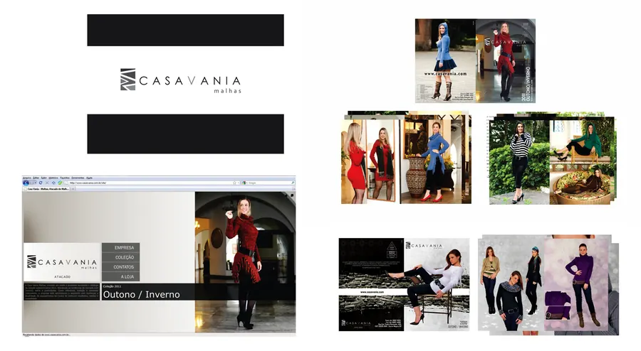 Identidade, fotos e site Casa Vania Malhas